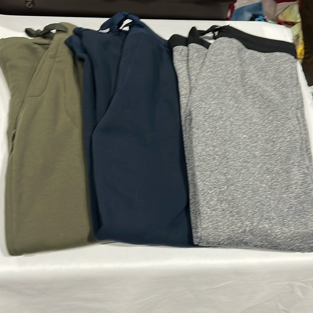THREE Real-Essentials sweatpants. All size XL. NWOT.